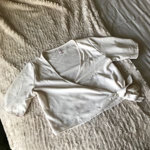 Wrap crop top